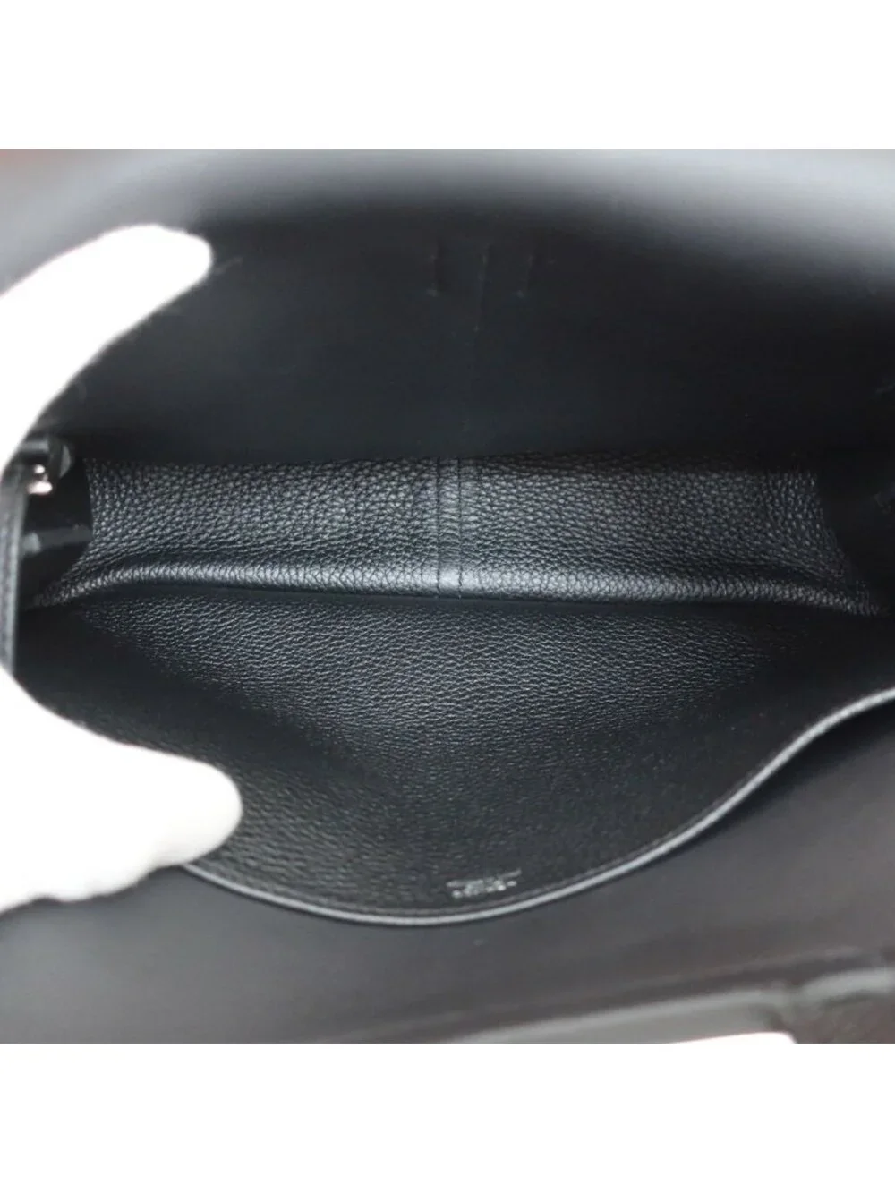 Hermes Heaven Halzan 31 Black Noir Bag Silver